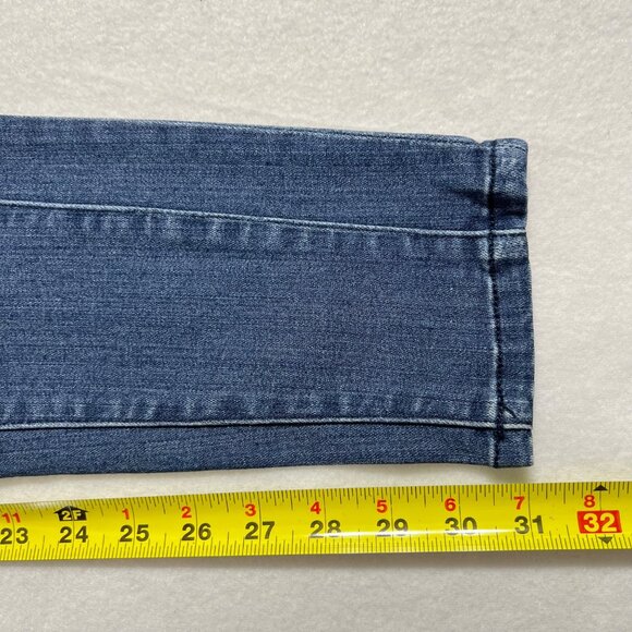 Soho New York & Co. Womens Skinny Blue Denim Jeans Size 8 Zipper Pockets Stretch - Picture 8 of 10